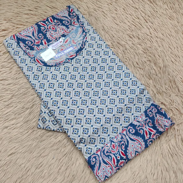 Full Hand Premium Frock Style Nighty } NT3115