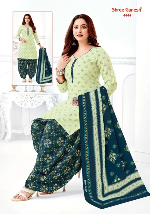 Sree Ganesh Salwar With Patiyala Pant SP4444
