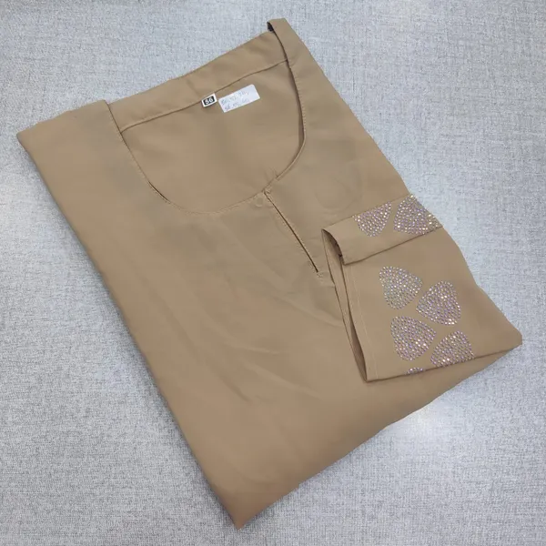 Premium Almas Burkha with Stone Work | BK40