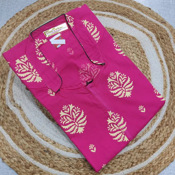 Premium Rajwadi cotton collar neck Nighty | NT3802