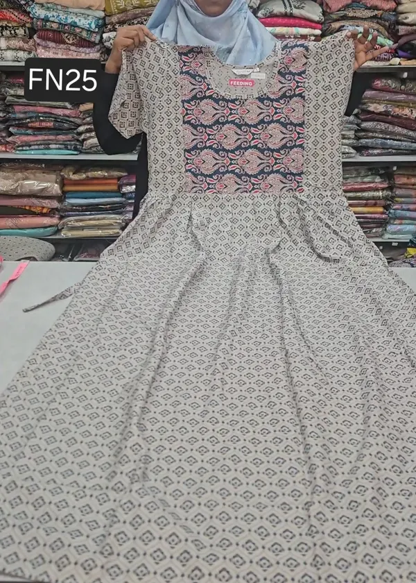 Feeding Frock Nighty / Maxi Gown | FN25