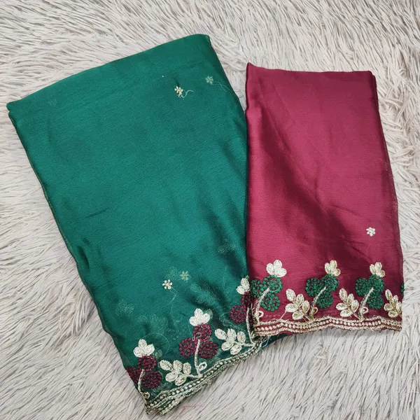 Rangoli Soft Silk Embroidery Saree | SR75