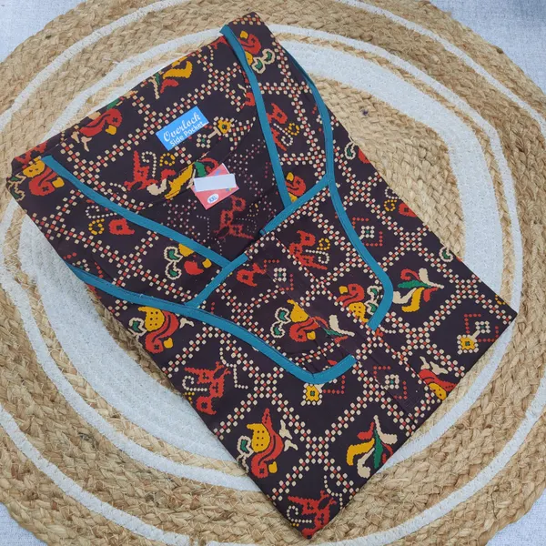Pure Gujiri Cotton Nighty | NT3833