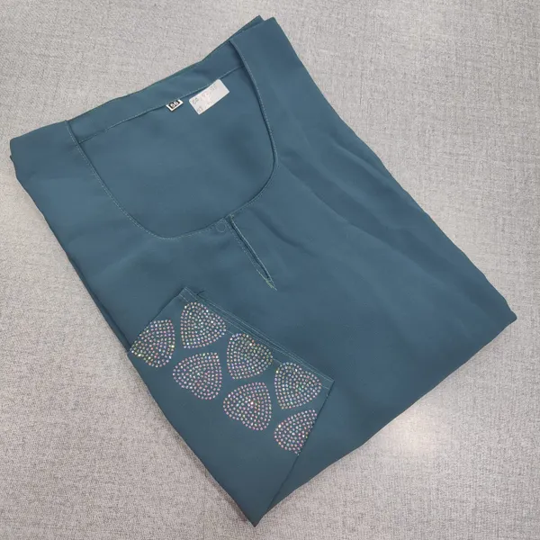 Premium Almas Burkha with Stone Work | BK43