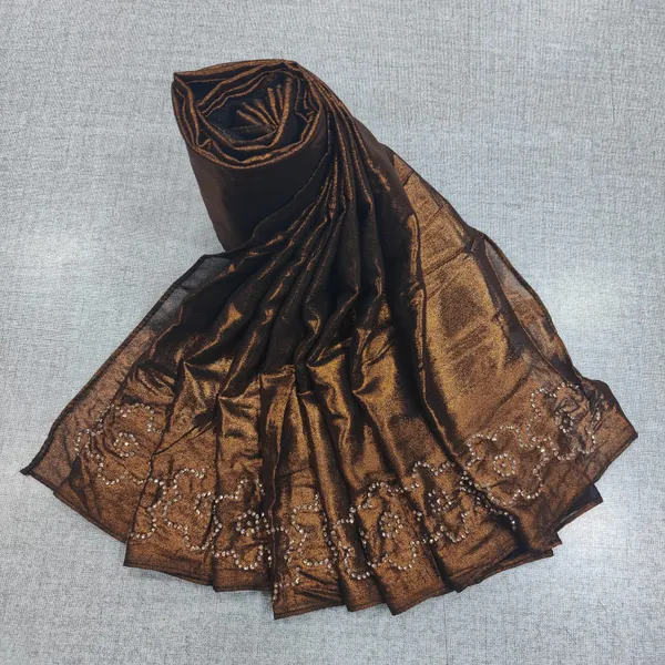 Imported Fabric Hijab with Jharkhand Stone Work | HJ57