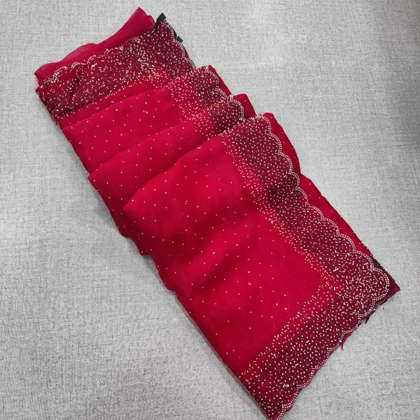 Premium Space Silk Saree with Kat Dhana Work | SR72