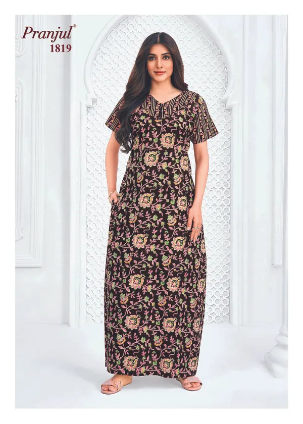 Pranjul Nighty Pure Cotton | PN1819