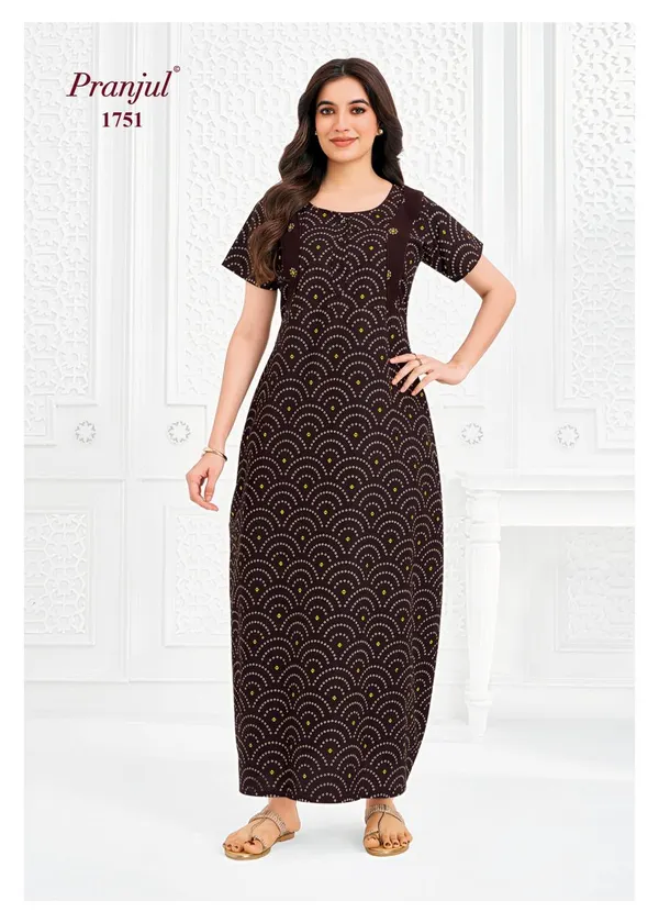 Pranjul Nighty Pure Cotton | PN1751