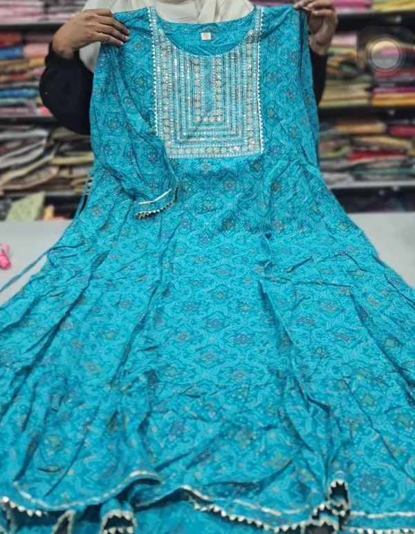 Heavy Rayon Anarkali Kurti | AK1106
