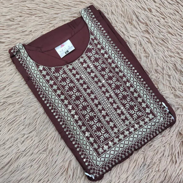 Rayon Embroidery Feeding Kurti | FK79