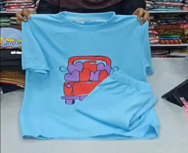 Imported Stretchable T-Shirt & Pant Co-Ord Set | W323