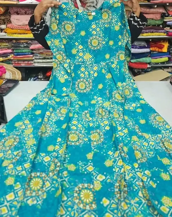 Premium 1st Quality Rayon Full Hand Anarkali | AK2217