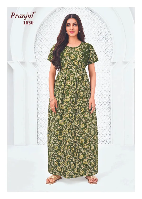 Pranjul Nighty Pure Cotton | PN1830