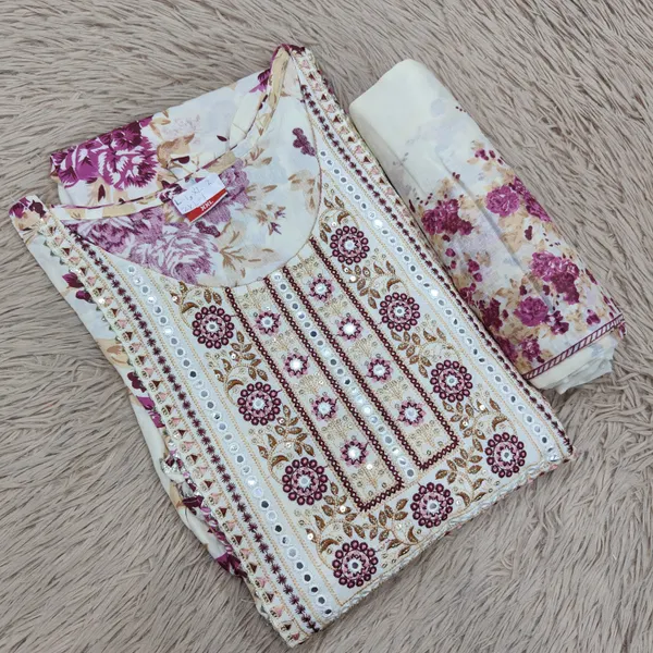 Rayon Anarkali Kurti with Dupatta | KS962