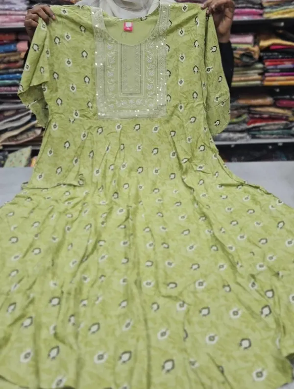 Heavy Rayon Anarkali Kurti | AK1100