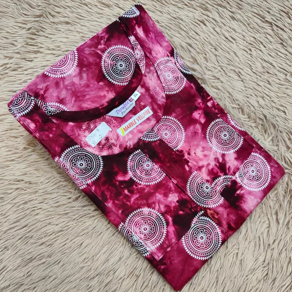 Marble Vellfire Nighty | NT2140