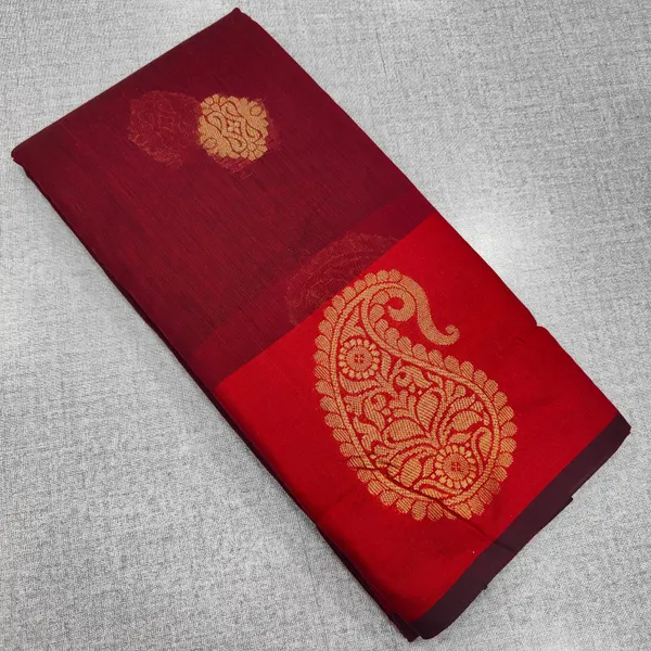 Pure & Soft Rani Cotton Saree |SR36