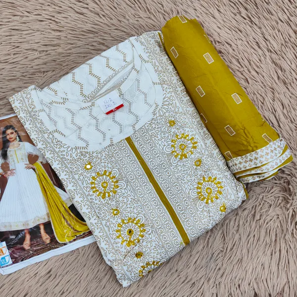 Premium Rayon Cotton Kurti with Dupatta Set | KS896