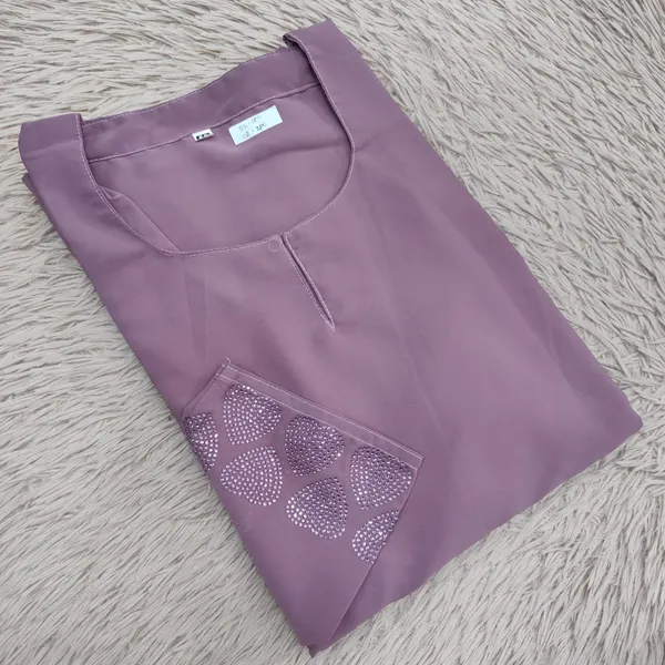 Premium Almas Fabric Burkha | BK66