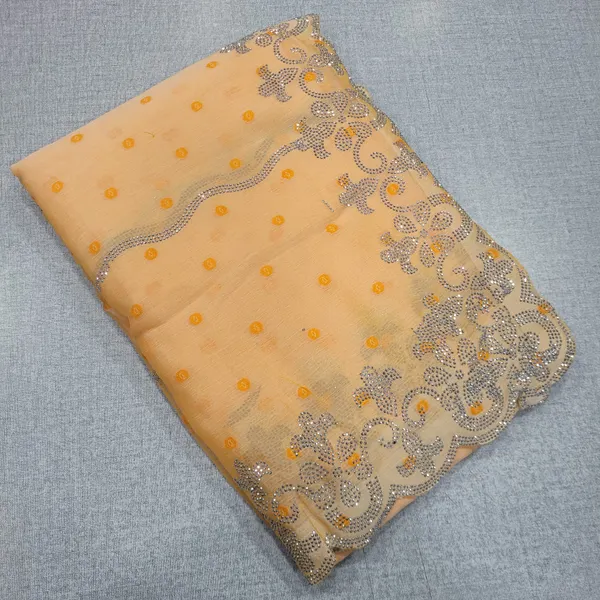 Fendy Stone work Saree with Running Blouse | SR169