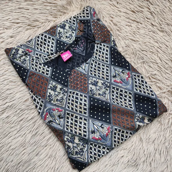 Premium Liquid Rayon Straight Kurti with Side Cut | SD06