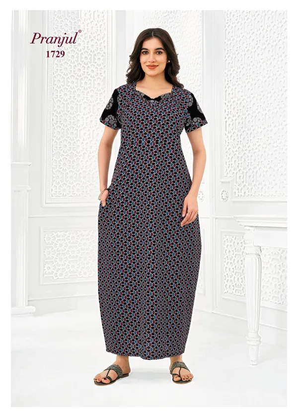 Pranjul Nighty Pure Cotton | PN1729