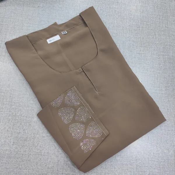 Premium Almas Burkha with Stone Work | BK41