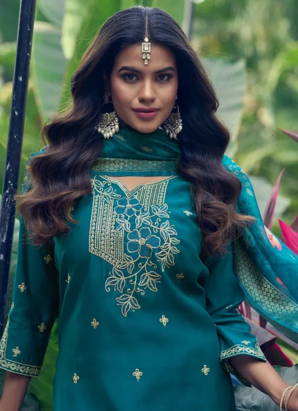 Roman Straight Kurti Bottom Dupatta Set |with Side Pocket  TS3321