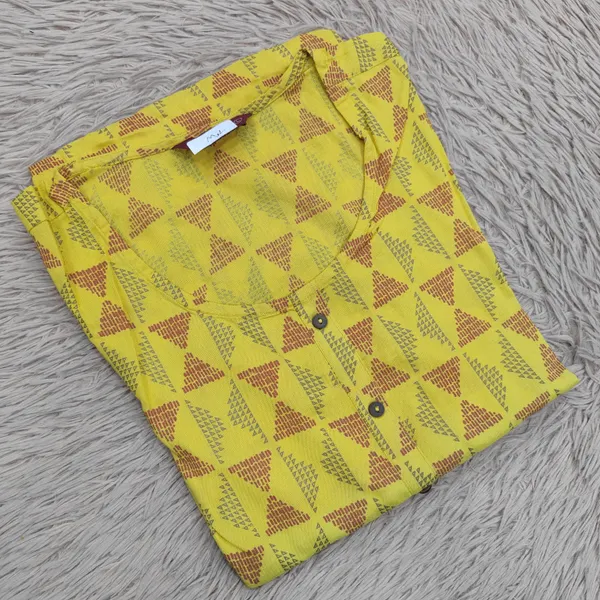 Rayon/ Cotton Stright Kurti with Side Cut | SD121