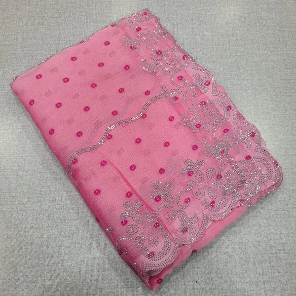 Fendy Stone work Saree with Running Blouse | SR169