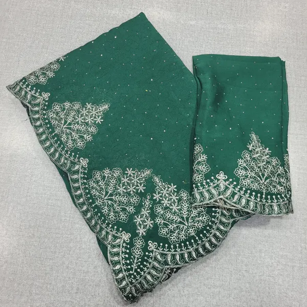 Georgett Saree with Heavy Border | SR167