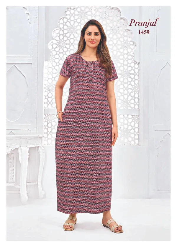 Pure Cotton Pranjul Nighty |PN1459