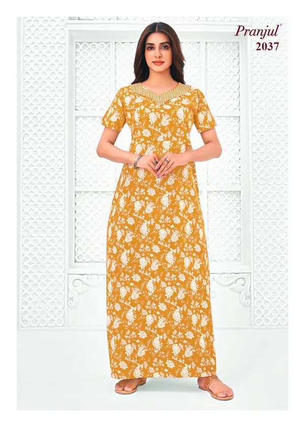Pranjul Nighty Pure Cotton | PN2037