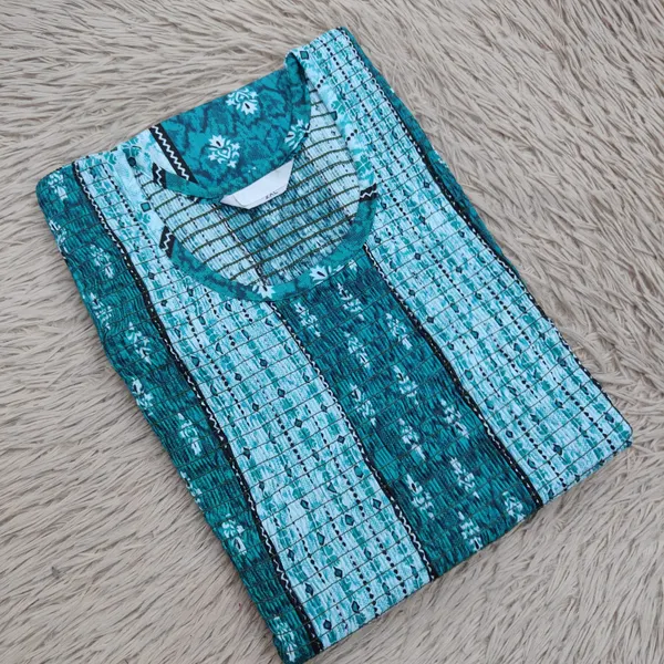 Premium Cotton Smocked Maxi Gown With Side pocket | MG45