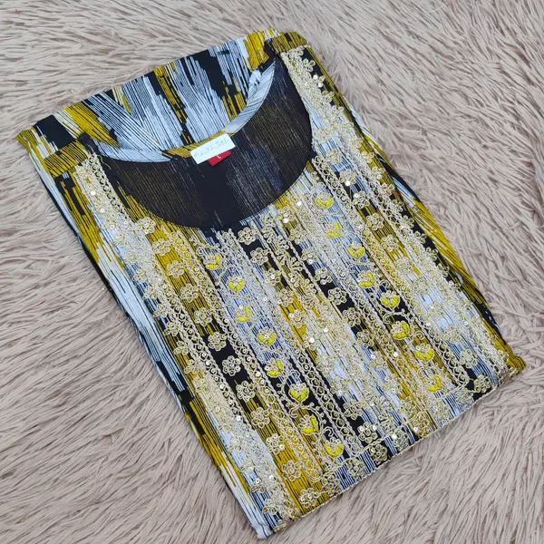 Heavy Rayon Anarkali Kurti | AK1671