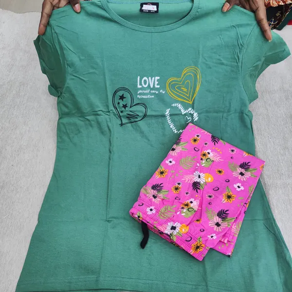 Premium Cotton Night Suit | NS414