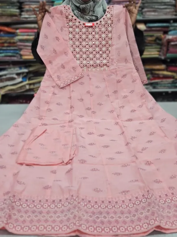 Anarkali Kurti with Dupatta | KS745
