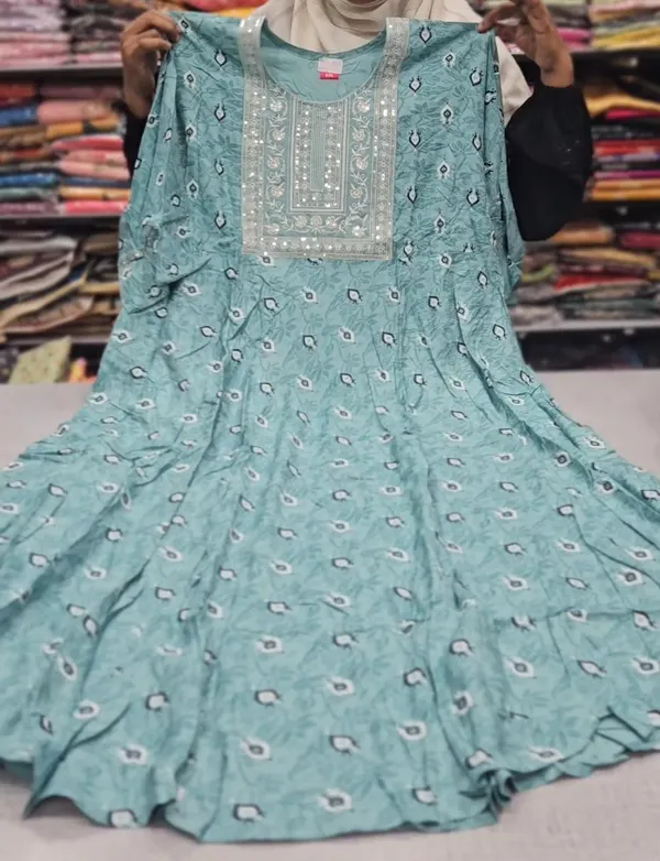 Heavy Rayon Anarkali Kurti | AK1101