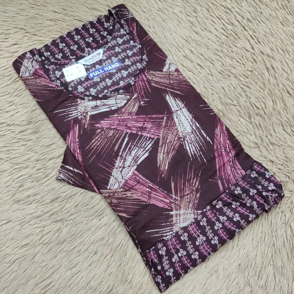 Full Hand Premium Frock Style Nighty } NT3098