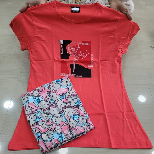 Premium Cotton Night Suit | NS309