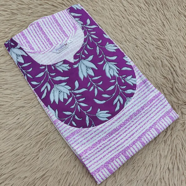 Premium Cotton Frock Style Nighty with Adjustable Rope & Side Pocket |NT3624