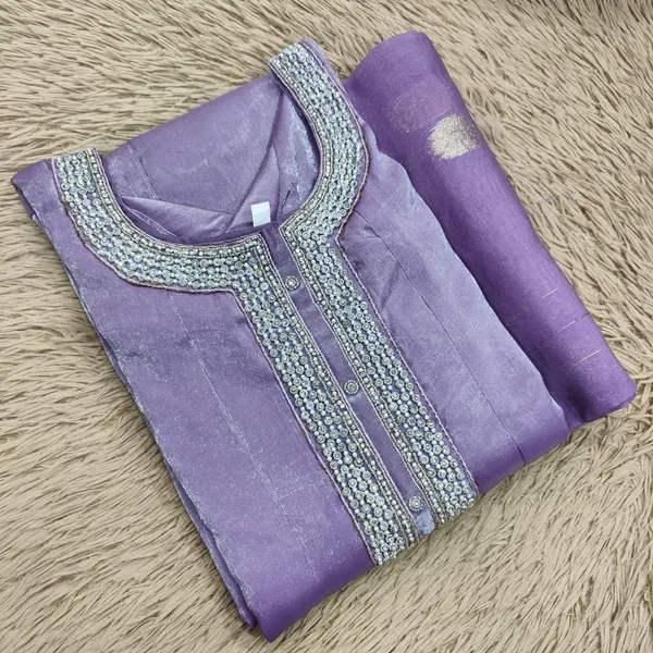 Heavy Handwork Long Anarkali Kurti with Dupatta | KS1228