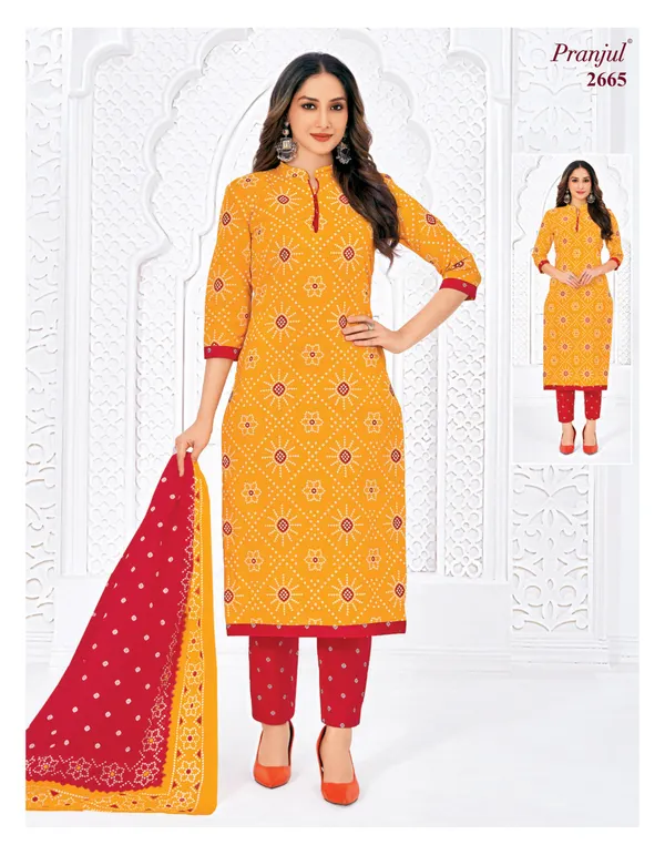 Pranjul Salwar Set with Straight Pant – Pure Cotton | SW2665