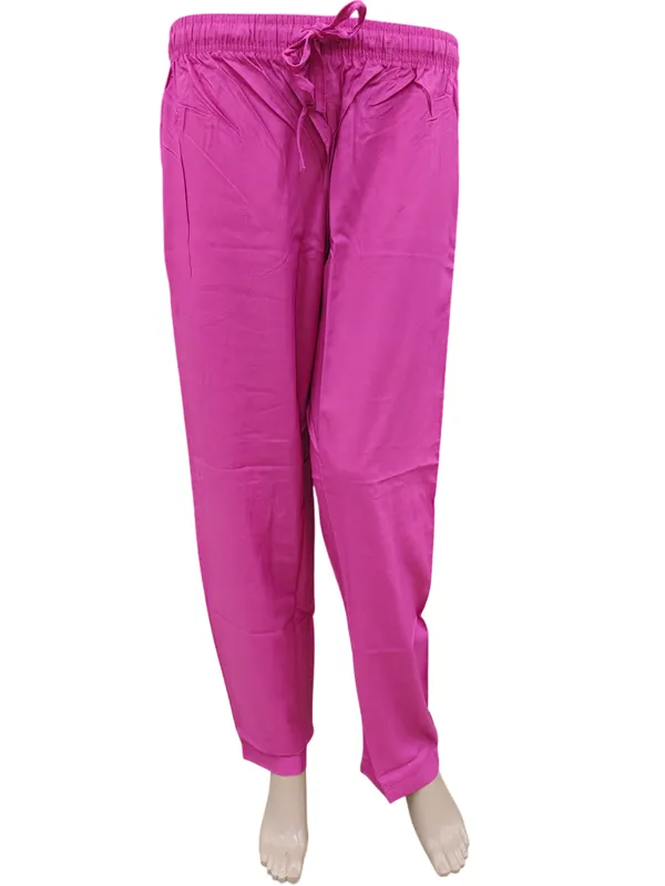 Rayon Straight Pant with Side Pocket & Drawstring | ST20