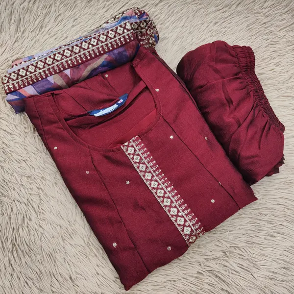 Top Bottom Dupatta Set | TS2941