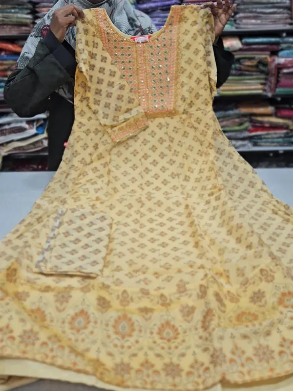 Anarkali Kurti with Dupatta | KS747