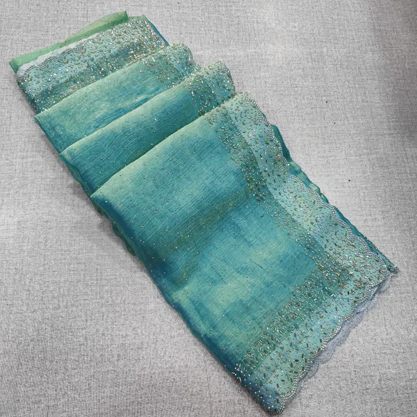 Premium Space Silk Saree with Kat Dhana Work | SR72
