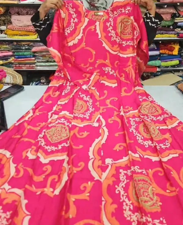 Premium 1st Quality Vatican Full Hand Anarkali | AK2220