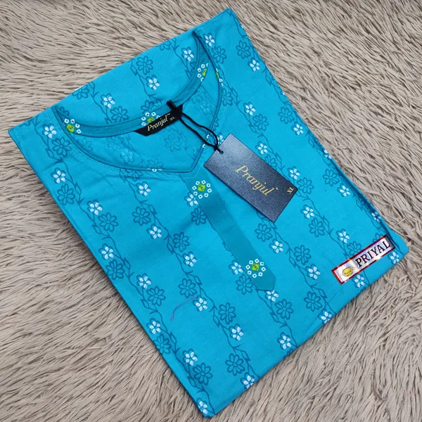 Pranjul Pure Cotton Straight Kurti | PK416