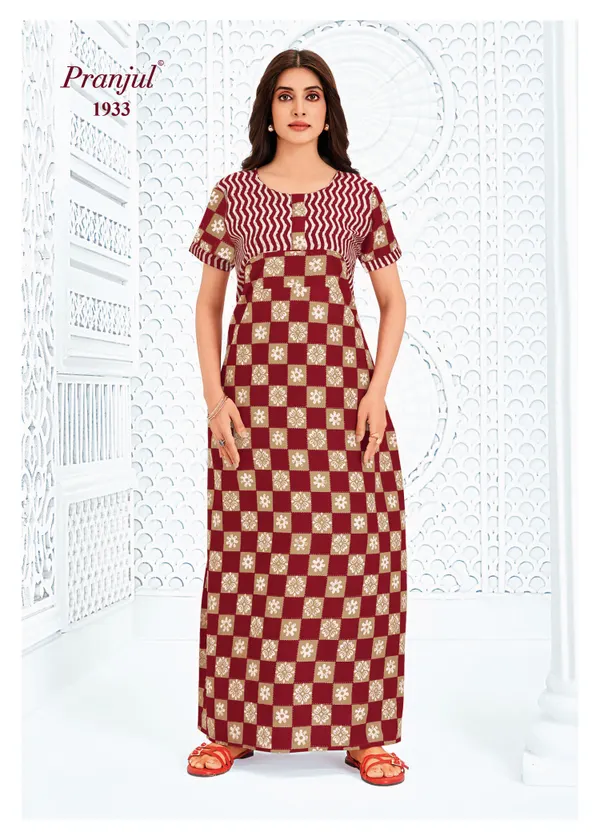 Pranjul Nighty Pure Cotton | PN1933